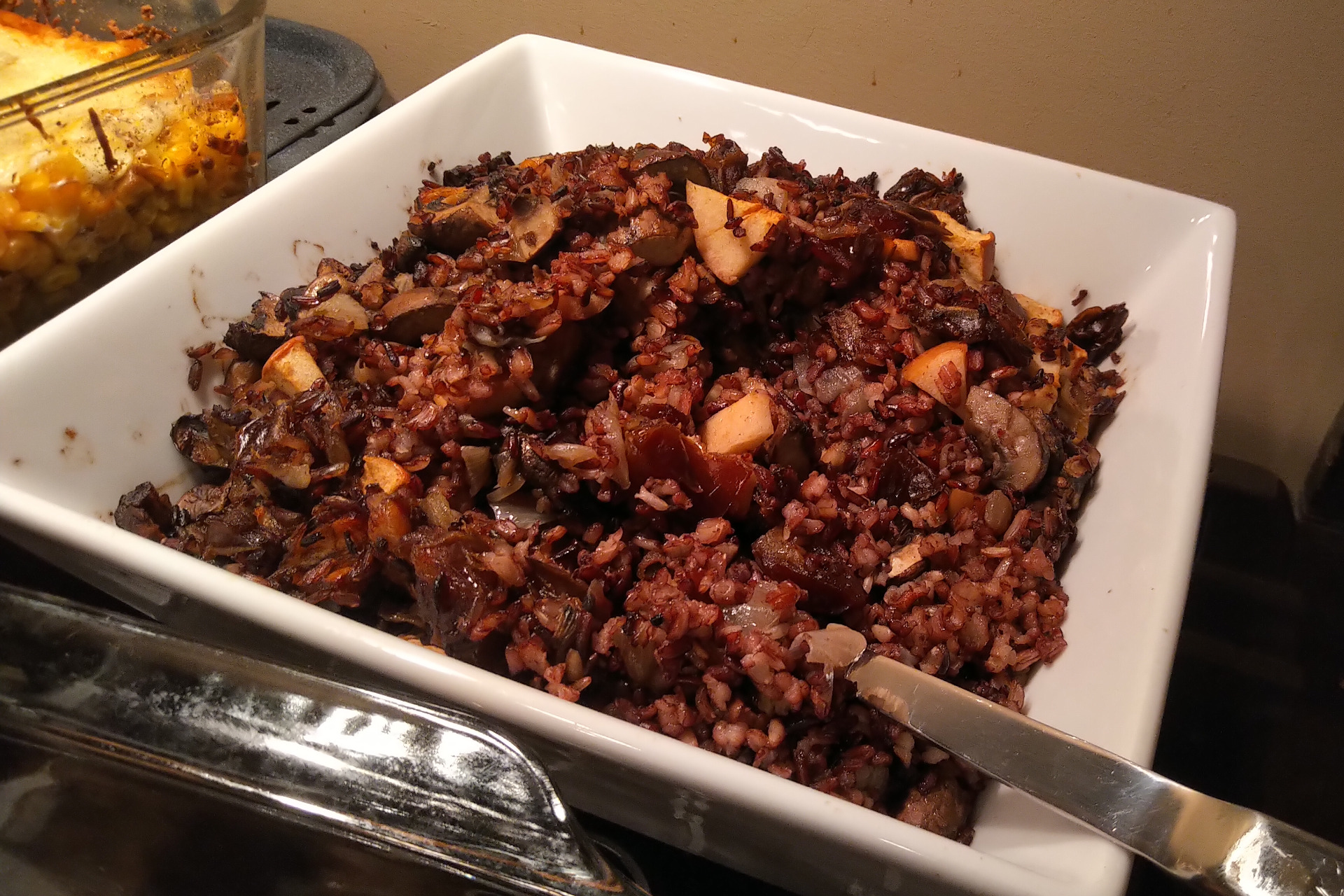 Rice "stuffing" in a bowl