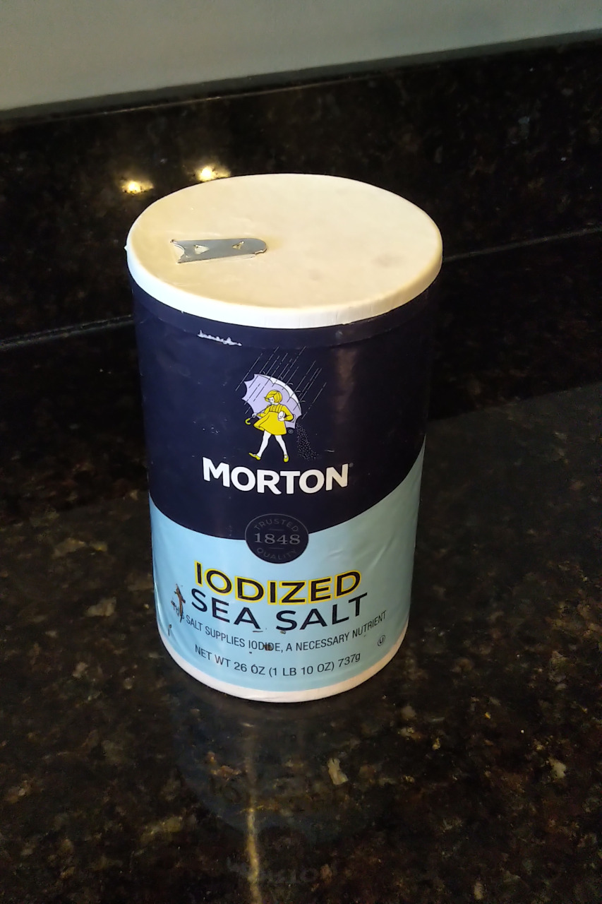 Morton iodized sea salt