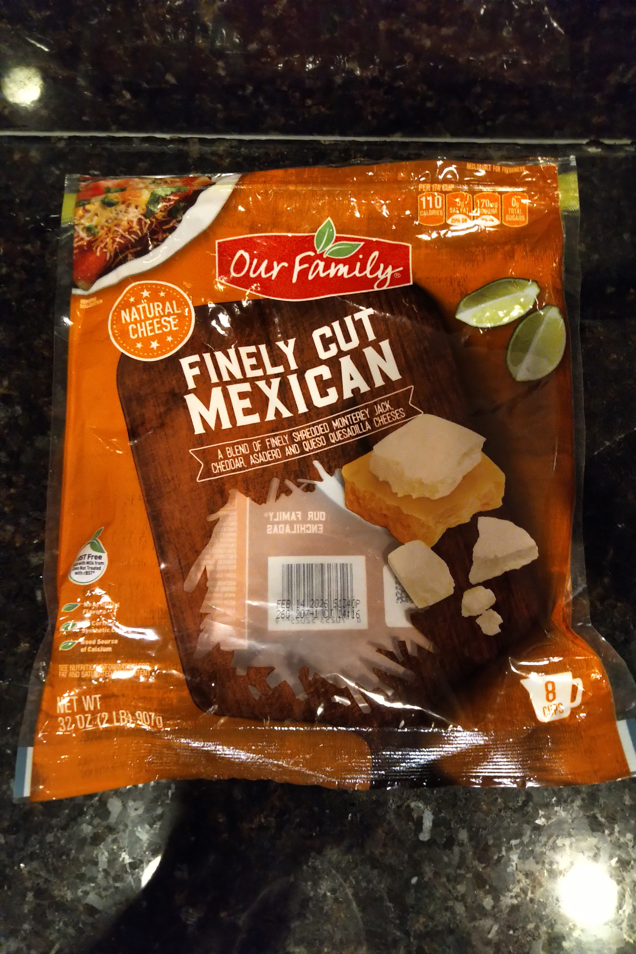 Our Family Finely Cut Mexican Shredded Cheese