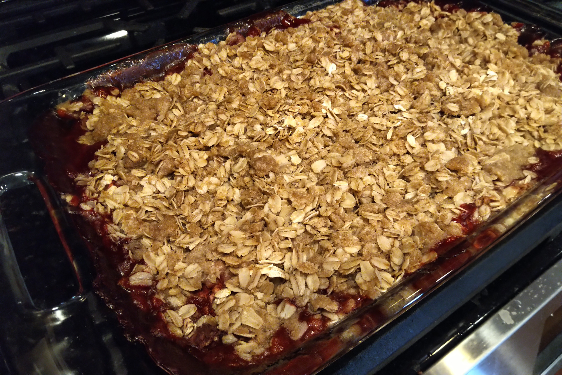 Strawberry cobbler